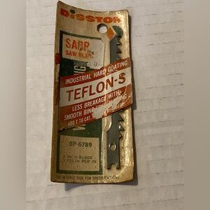 Disston VTG 3” saw blade 5 teeth BP 6789 Teflon- S sealed OLD STOCK